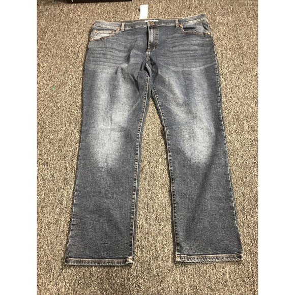 New NWT WRANGLER Mens Navy Straight Leg, Straight Fit Jeans 40x32 hTF Size - Picture 8 of 8